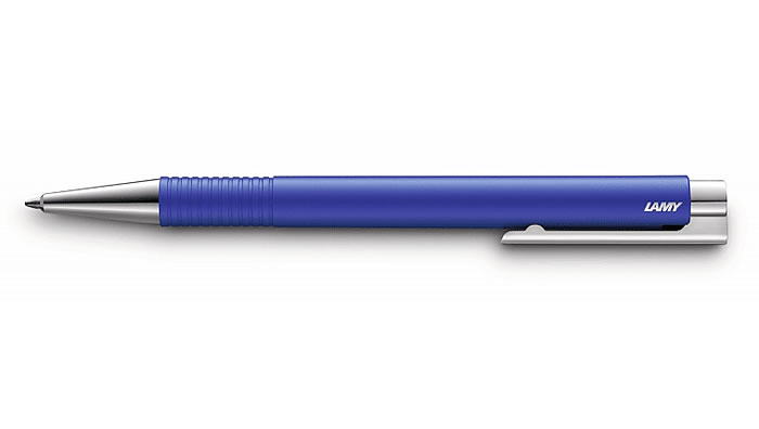 Caneta Esferográfica Logo M+ Azul Celeste